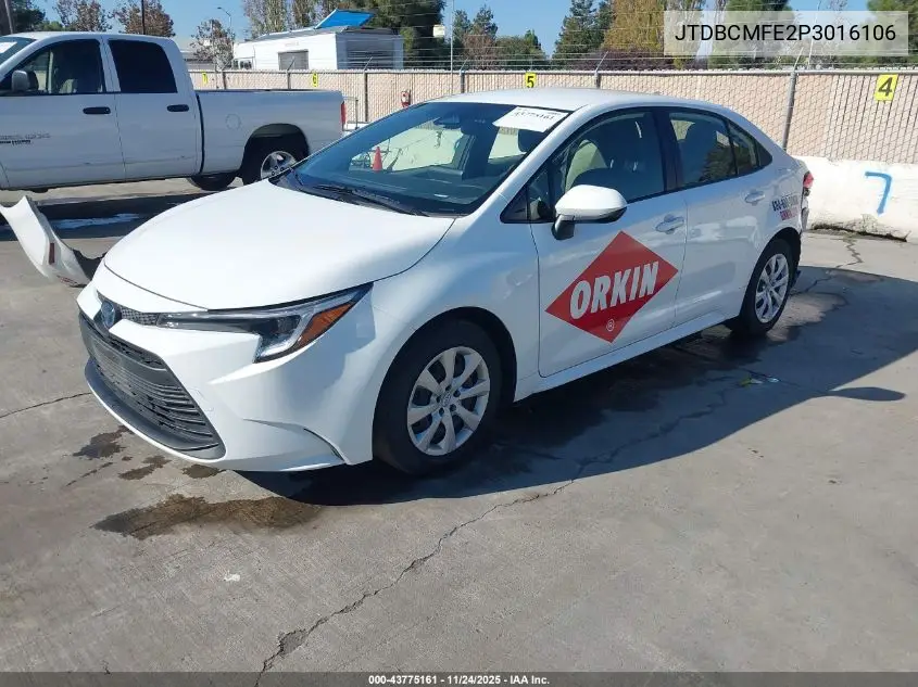 JTDBCMFE2P3016106 2023 Toyota Corolla Hybrid Le