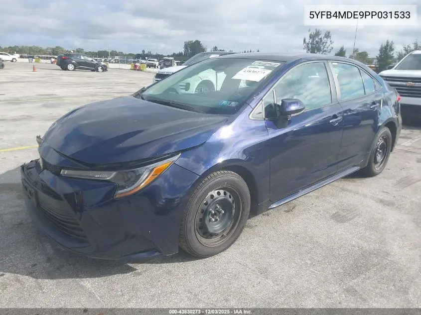 5YFB4MDE9PP031533 2023 Toyota Corolla Le