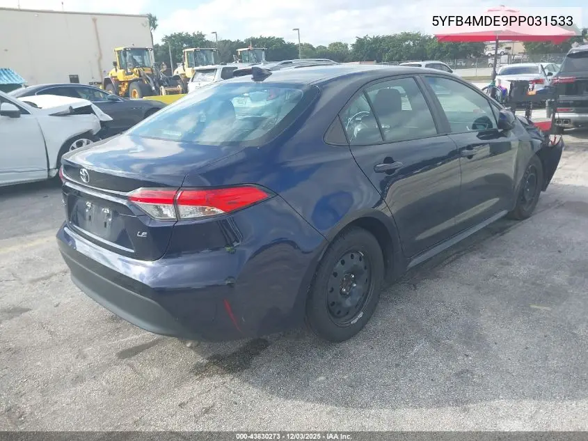 5YFB4MDE9PP031533 2023 Toyota Corolla Le