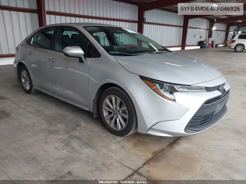 5YFB4MDE4PP046926 2023 Toyota Corolla Le