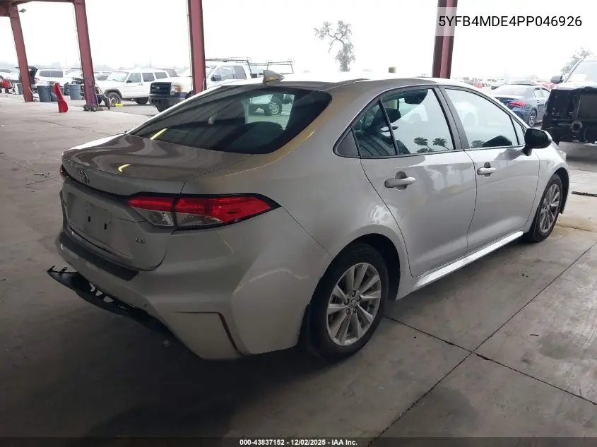 5YFB4MDE4PP046926 2023 Toyota Corolla Le