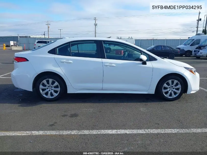 5YFB4MDE1PP034295 2023 Toyota Corolla Le