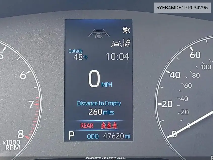 5YFB4MDE1PP034295 2023 Toyota Corolla Le