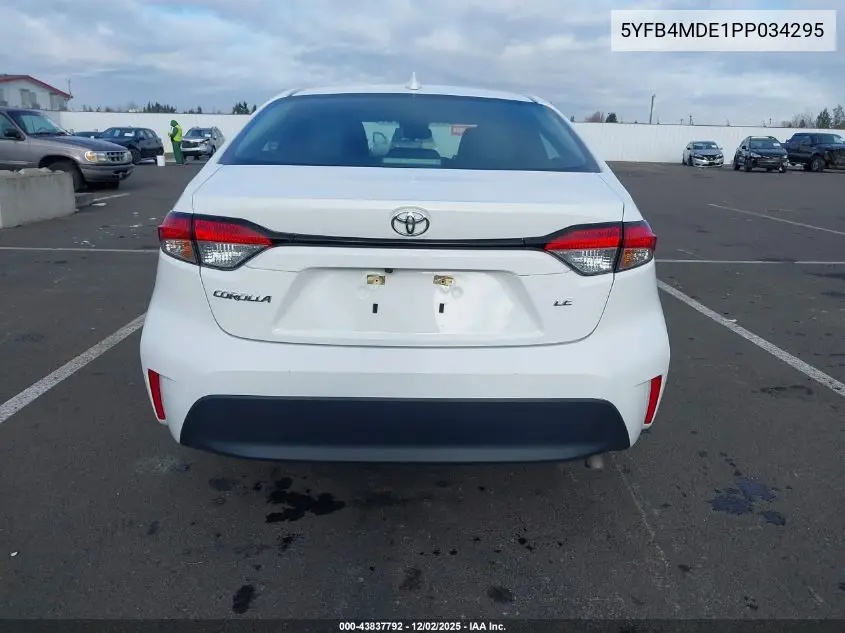 5YFB4MDE1PP034295 2023 Toyota Corolla Le