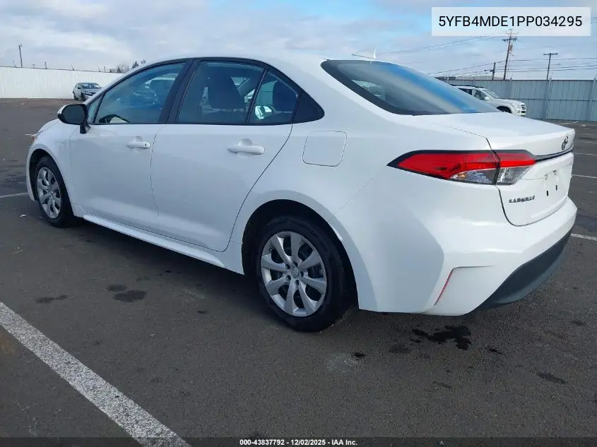5YFB4MDE1PP034295 2023 Toyota Corolla Le