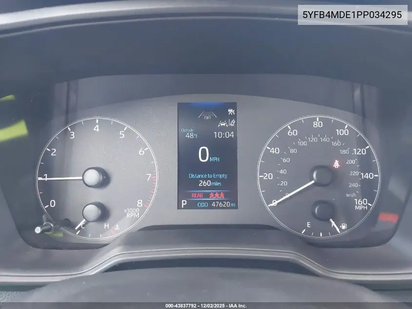 5YFB4MDE1PP034295 2023 Toyota Corolla Le
