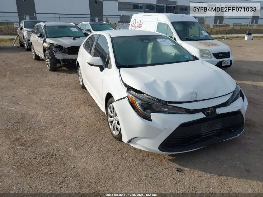 5YFB4MDE2PP071033 2023 Toyota Corolla Le