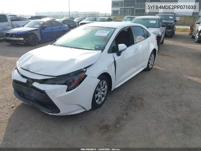 5YFB4MDE2PP071033 2023 Toyota Corolla Le