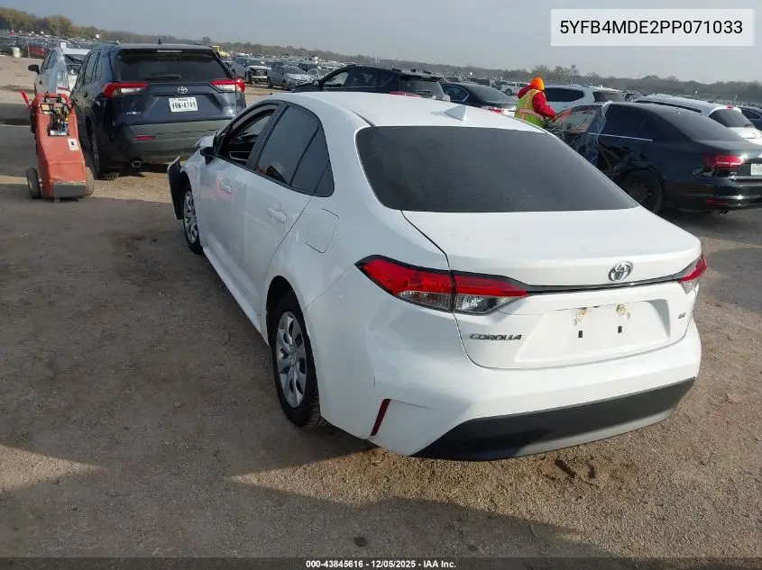 5YFB4MDE2PP071033 2023 Toyota Corolla Le
