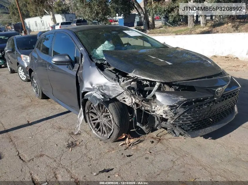JTND4MBE6P3208992 2023 Toyota Corolla Se
