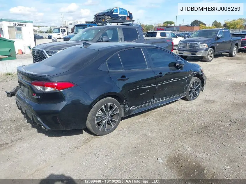 JTDBDMHE8RJ008259 2024 Toyota Corolla Hybrid Se