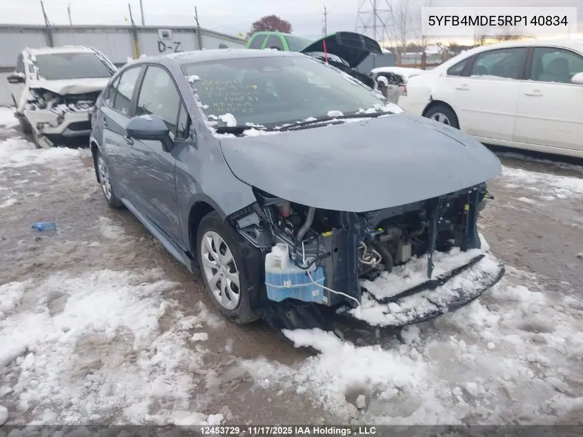 5YFB4MDE5RP140834 2024 Toyota Corolla Le
