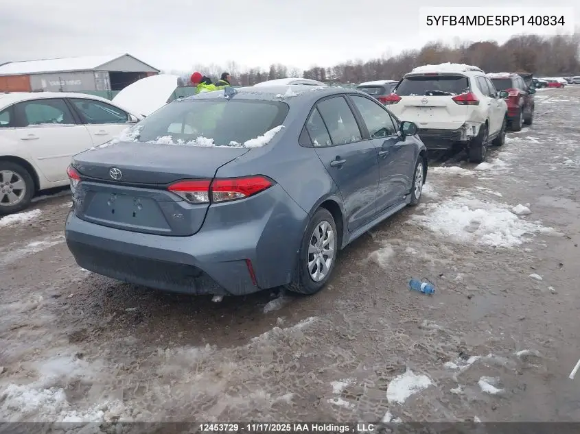 5YFB4MDE5RP140834 2024 Toyota Corolla Le
