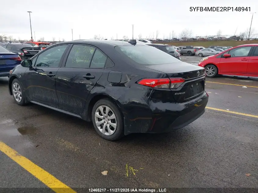 5YFB4MDE2RP148941 2024 Toyota Corolla Le
