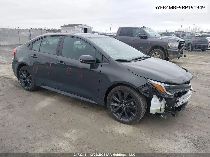 5YFB4MBE9RP191949 2024 Toyota Corolla Se