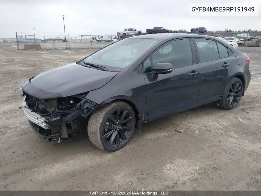 5YFB4MBE9RP191949 2024 Toyota Corolla Se