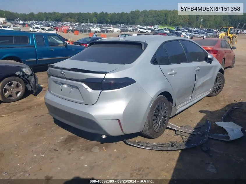 5YFB4MDEXRP151358 2024 Toyota Corolla Le