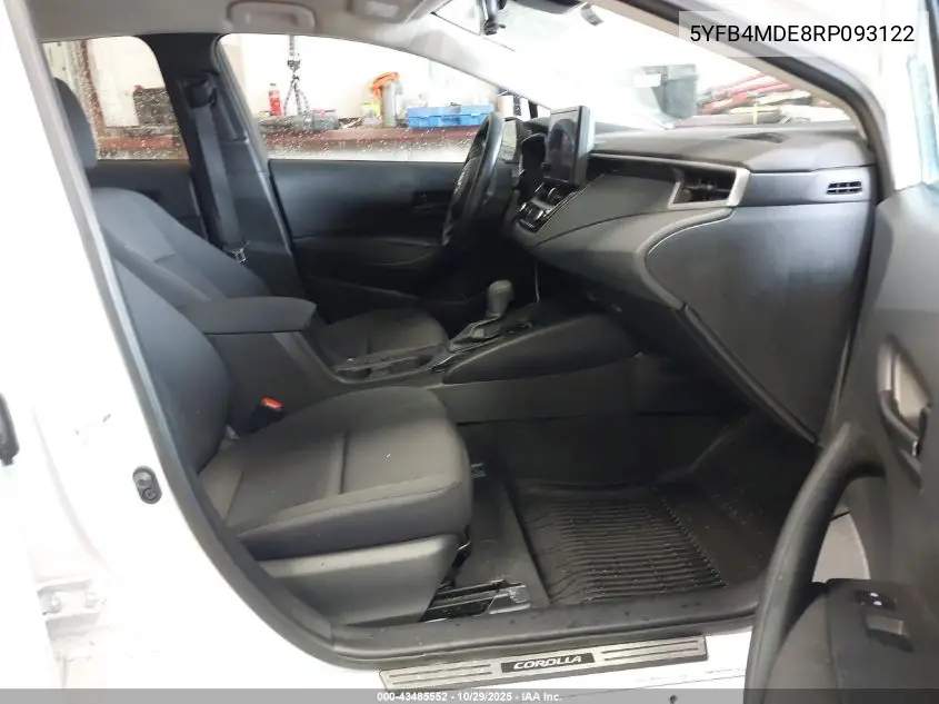 5YFB4MDE8RP093122 2024 Toyota Corolla Le