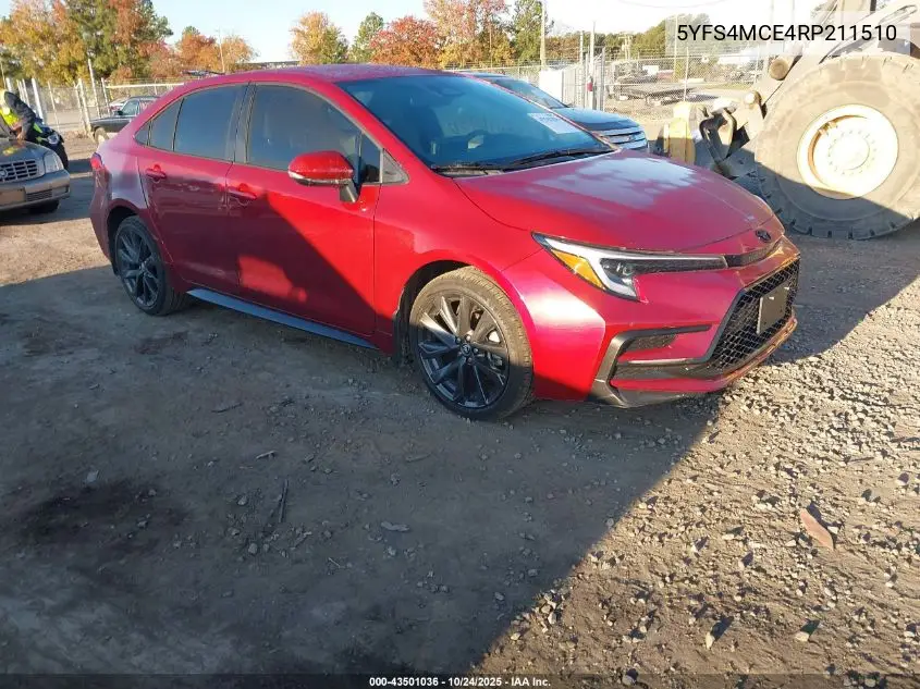 5YFS4MCE4RP211510 2024 Toyota Corolla Se