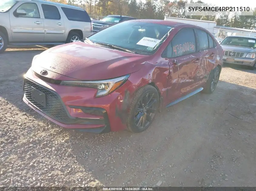 5YFS4MCE4RP211510 2024 Toyota Corolla Se