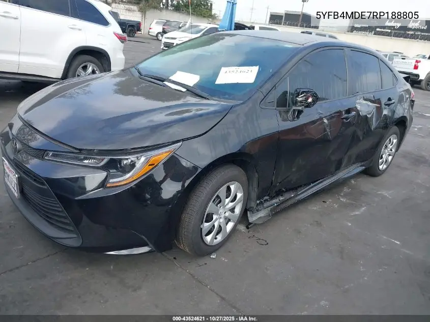 5YFB4MDE7RP188805 2024 Toyota Corolla Le