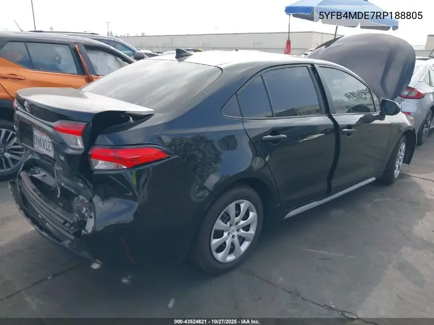 5YFB4MDE7RP188805 2024 Toyota Corolla Le
