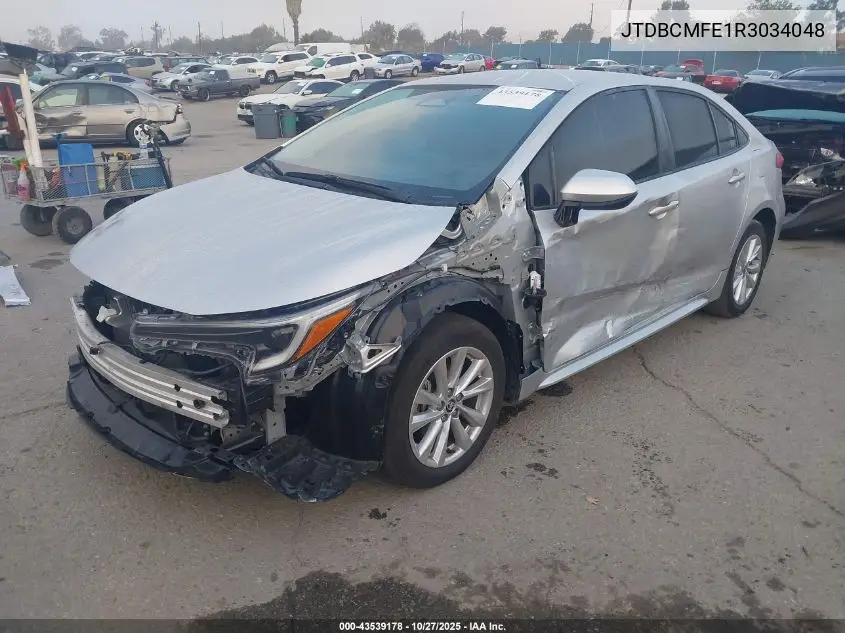 JTDBCMFE1R3034048 2024 Toyota Corolla Hybrid Le