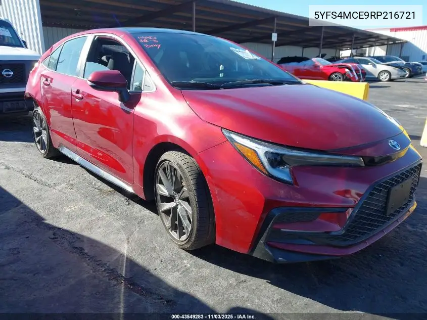 5YFS4MCE9RP216721 2024 Toyota Corolla Se