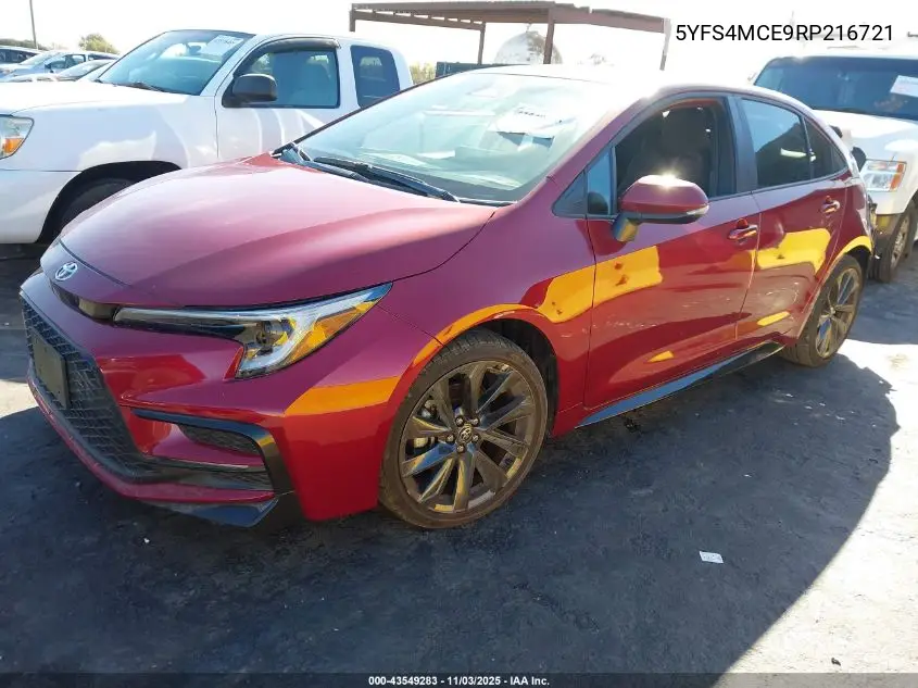 5YFS4MCE9RP216721 2024 Toyota Corolla Se