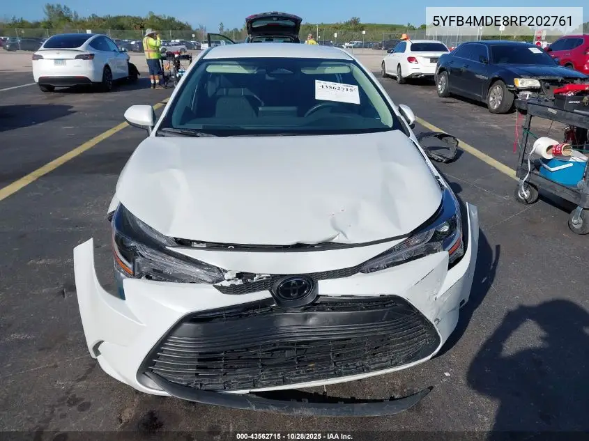 5YFB4MDE8RP202761 2024 Toyota Corolla Le
