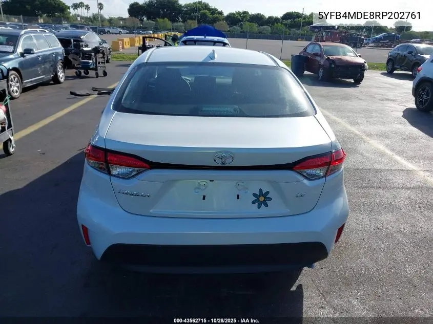 5YFB4MDE8RP202761 2024 Toyota Corolla Le