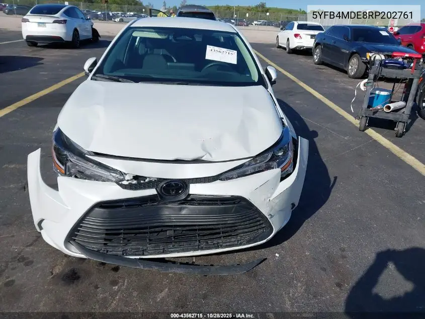 5YFB4MDE8RP202761 2024 Toyota Corolla Le
