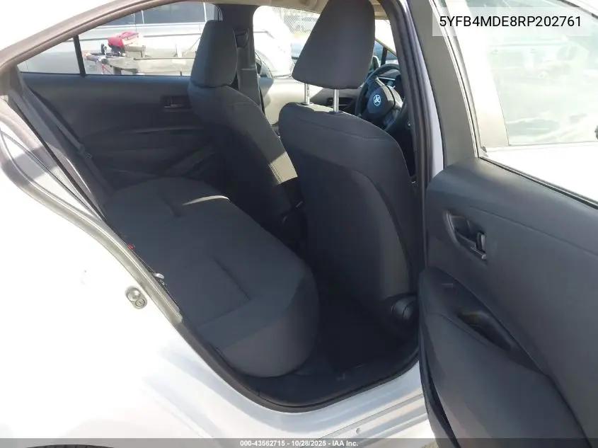 5YFB4MDE8RP202761 2024 Toyota Corolla Le