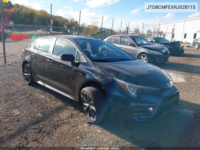 JTDBCMFEXRJ028115 2024 Toyota Corolla Hybrid Se