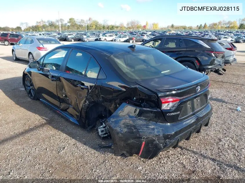 JTDBCMFEXRJ028115 2024 Toyota Corolla Hybrid Se
