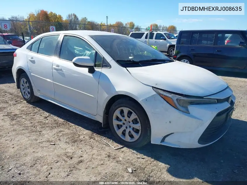 JTDBDMHEXRJ008635 2024 Toyota Corolla Hybrid Le