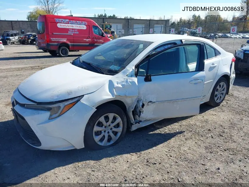 JTDBDMHEXRJ008635 2024 Toyota Corolla Hybrid Le
