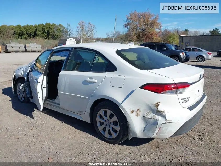 JTDBDMHEXRJ008635 2024 Toyota Corolla Hybrid Le