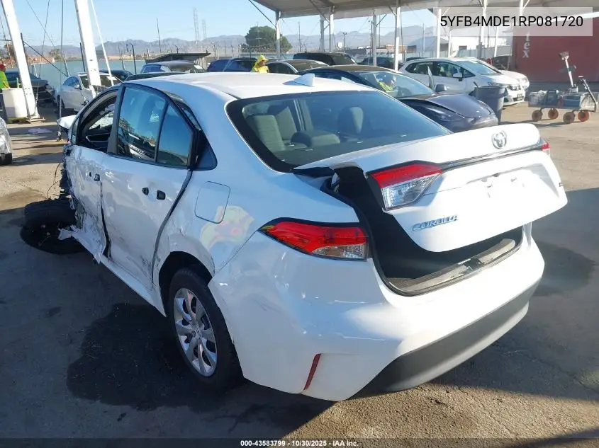 5YFB4MDE1RP081720 2024 Toyota Corolla Le