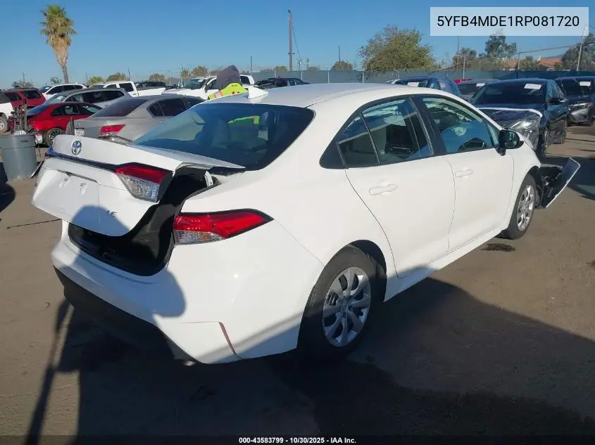 5YFB4MDE1RP081720 2024 Toyota Corolla Le