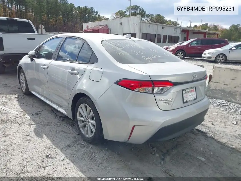5YFB4MDE1RP095231 2024 Toyota Corolla Le