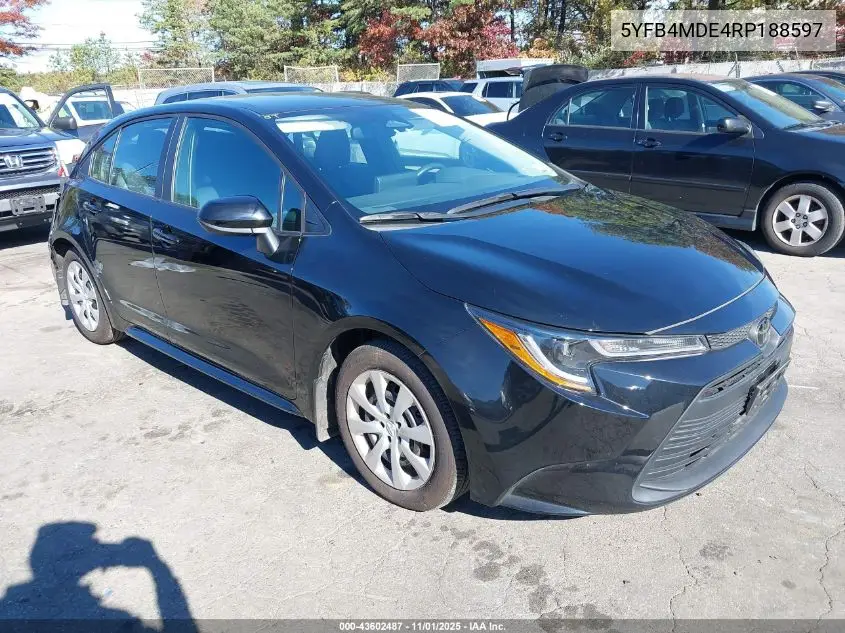 5YFB4MDE4RP188597 2024 Toyota Corolla Le