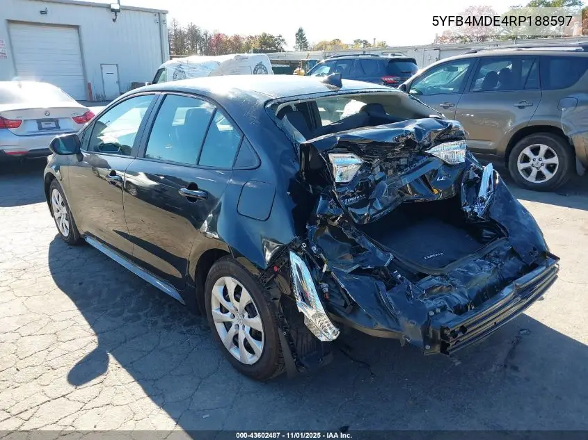 5YFB4MDE4RP188597 2024 Toyota Corolla Le