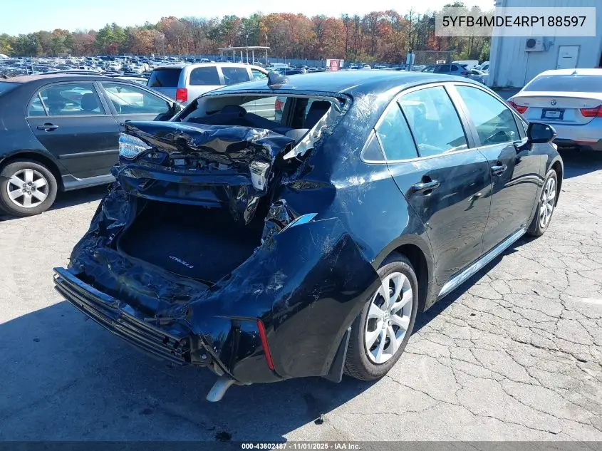 5YFB4MDE4RP188597 2024 Toyota Corolla Le