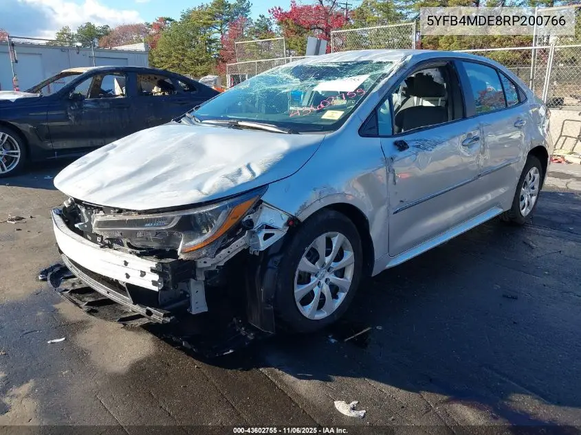 5YFB4MDE8RP200766 2024 Toyota Corolla Le