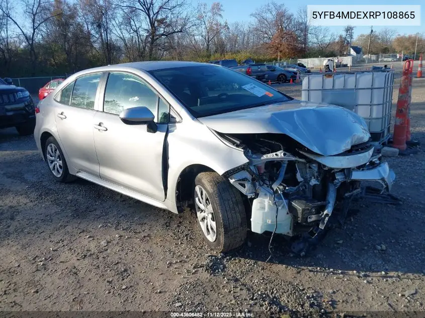 5YFB4MDEXRP108865 2024 Toyota Corolla Le