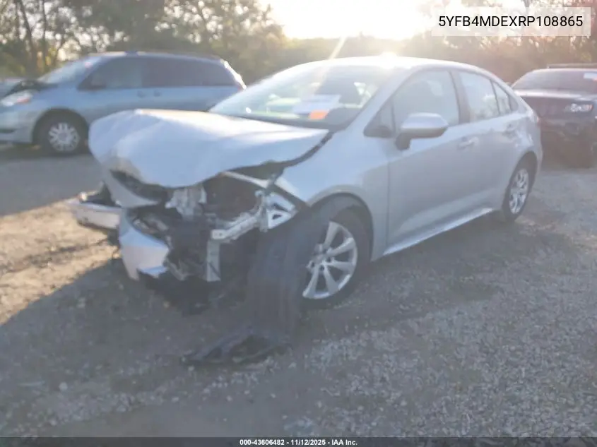 5YFB4MDEXRP108865 2024 Toyota Corolla Le