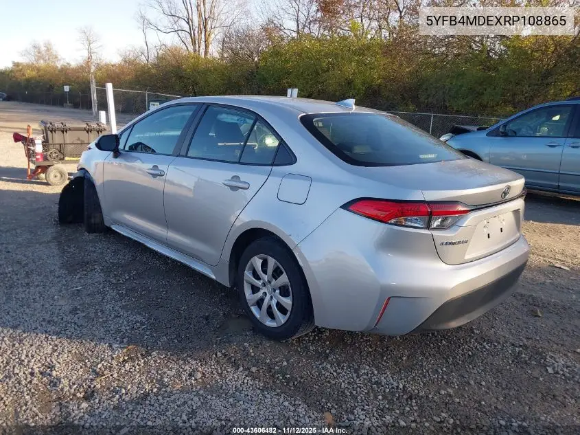 5YFB4MDEXRP108865 2024 Toyota Corolla Le