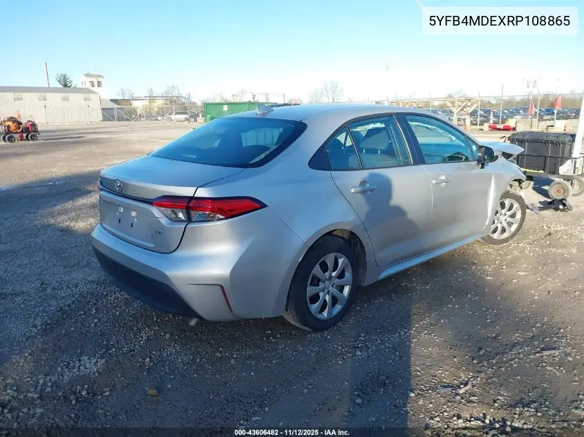 5YFB4MDEXRP108865 2024 Toyota Corolla Le