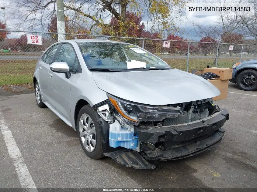 5YFB4MDE8RP114583 2024 Toyota Corolla Le